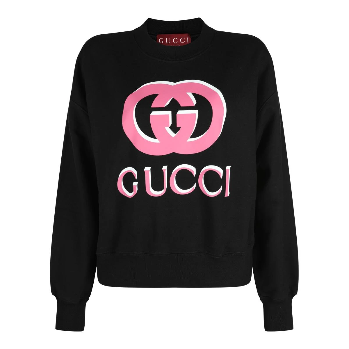 商品Gucci|Gucci 女士针织毛衣 789582XJGSV1082 黑色,价格¥7291,第2张图片详细描述