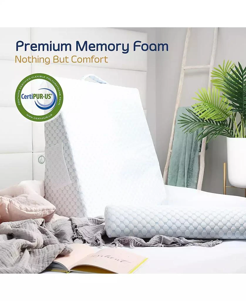 10" Cooling Foam Wedge Pillow with Bolster Pillow 商品