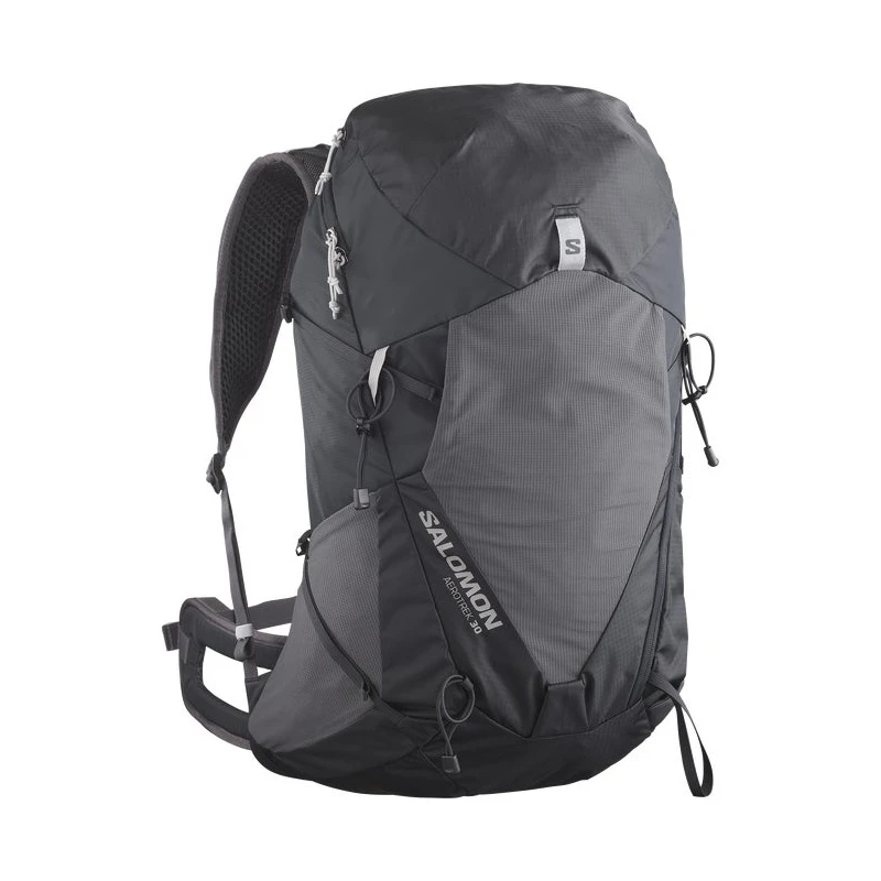 商品Salomon|Salomon萨洛蒙 AEROTREK 30系列男士深炭灰色/深铁灰色/浅银灰色聚酰胺徒步包,价格¥1389,第1张图片
