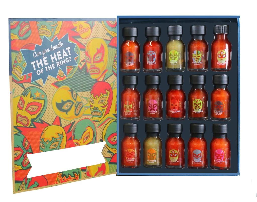 商品Thoughtfully|Lucha Libre Hot Sauce Book Gift Set,价格¥178,第2张图片详细描述