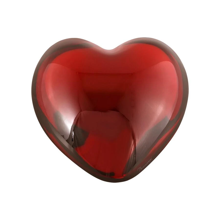 商品Baccarat|Crystal Red Puffed Heart Paperweight 1761585,价格¥3051,第1张图片