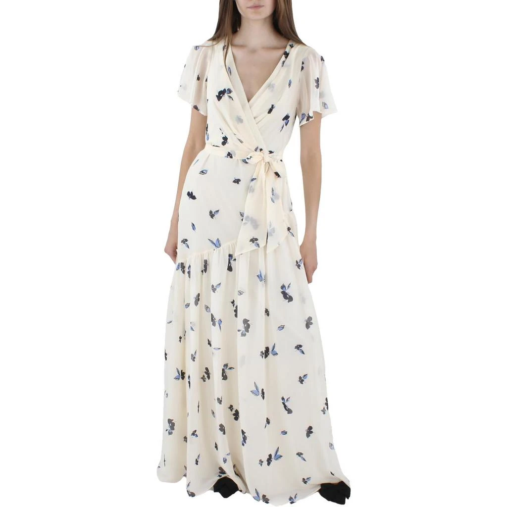 商品Ralph Lauren|Lauren Ralph Lauren Womens Crinkled Maxi Fit & Flare Dress,价格¥222,第1张图片
