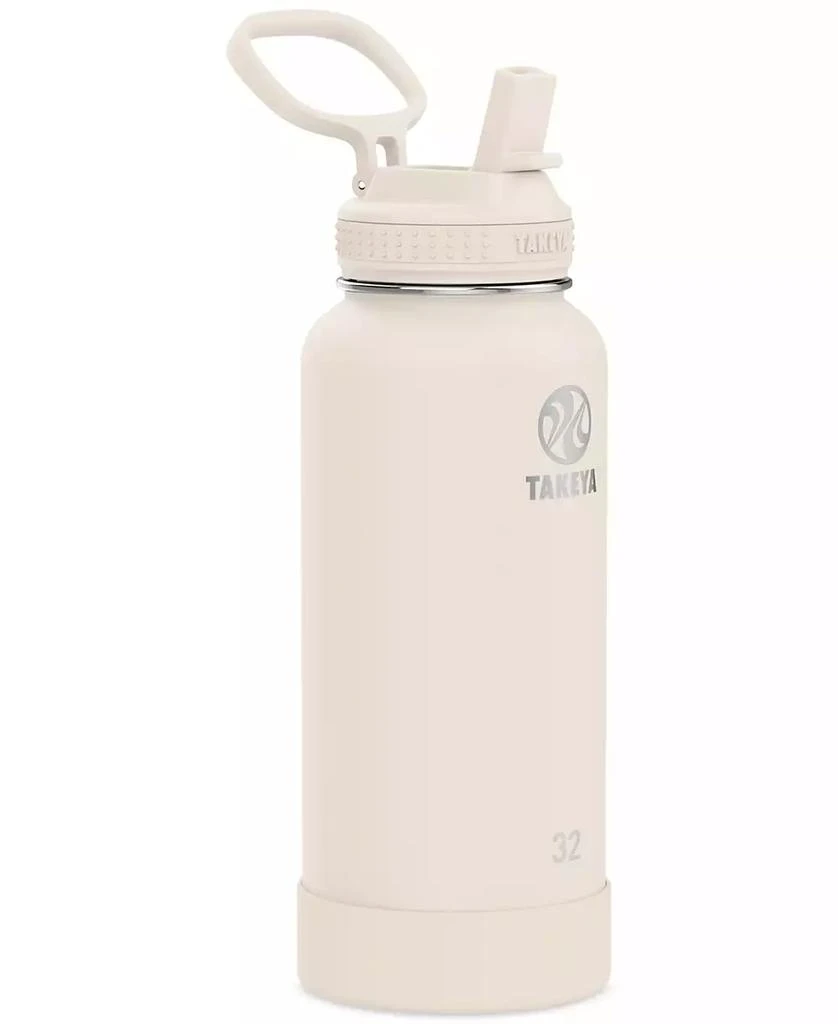 商品Takeya|Actives Straw 32-Oz. Stainless Steel Insulated Bottle,价格¥268,第1张图片