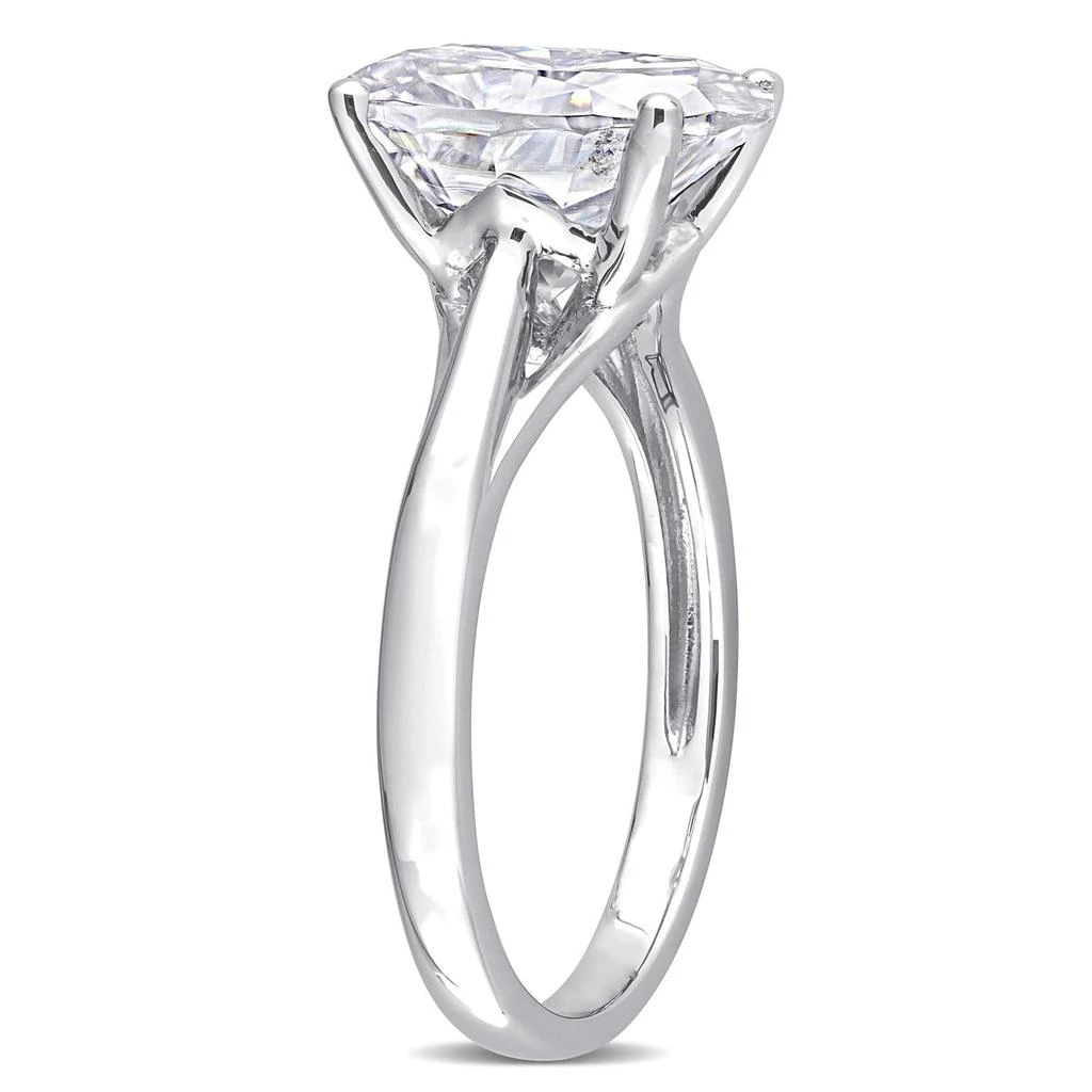 商品Julianna B|10k White Gold Moissanite Oval Solitaire Ring,价格¥6249,第2张图片详细描述