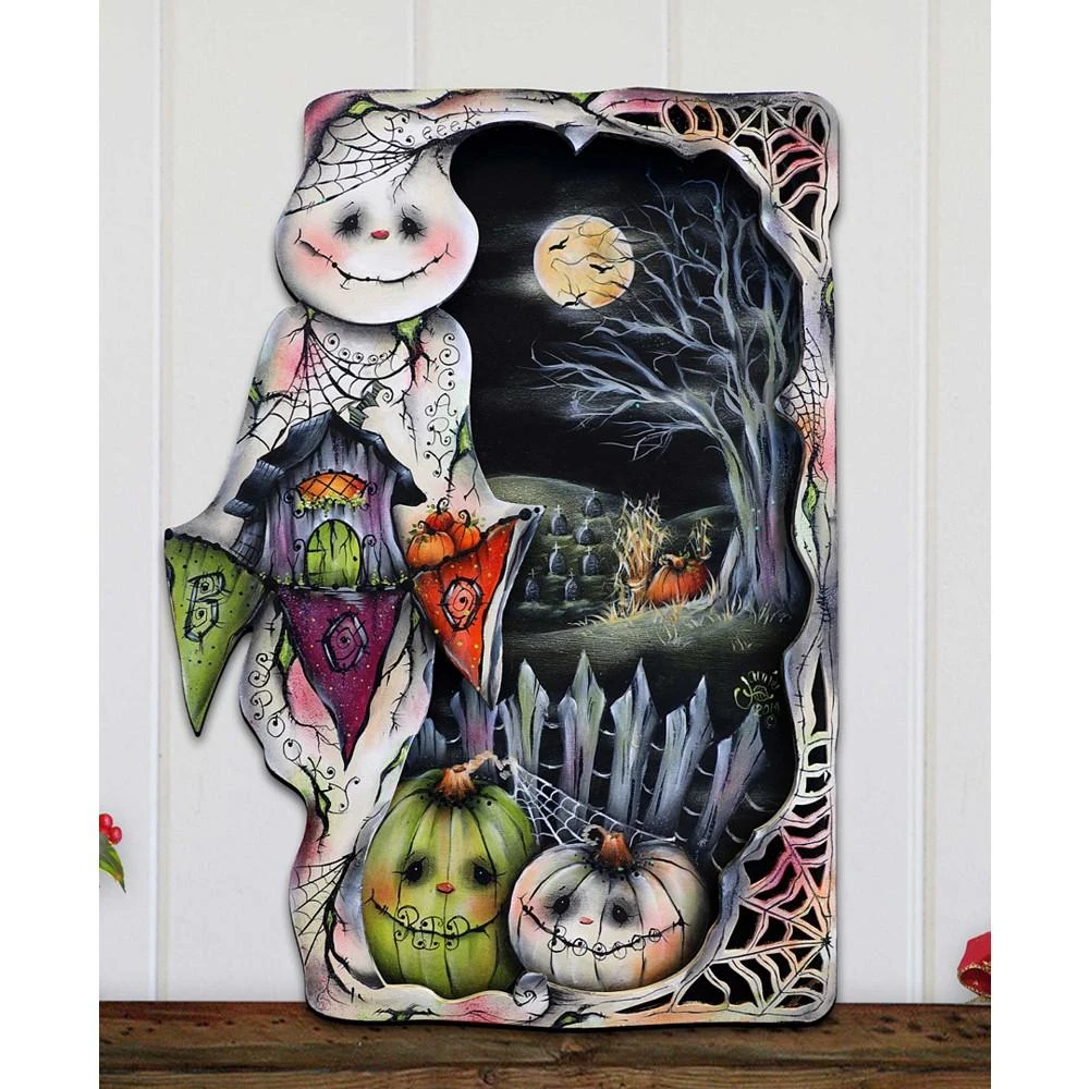 商品Designocracy|Holiday Door Decor Wall Decor Night of the Pumpkins Wooden J. Mills-Price,价格¥1099,第4张图片详细描述