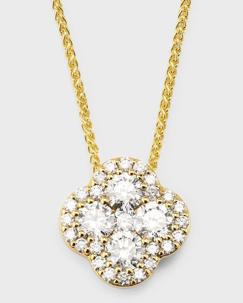商品Neiman Marcus Diamonds|18K Gold GH/SI Diamond Pendant on 18" Chain, 1.37tcw,价格¥42109,第1张图片