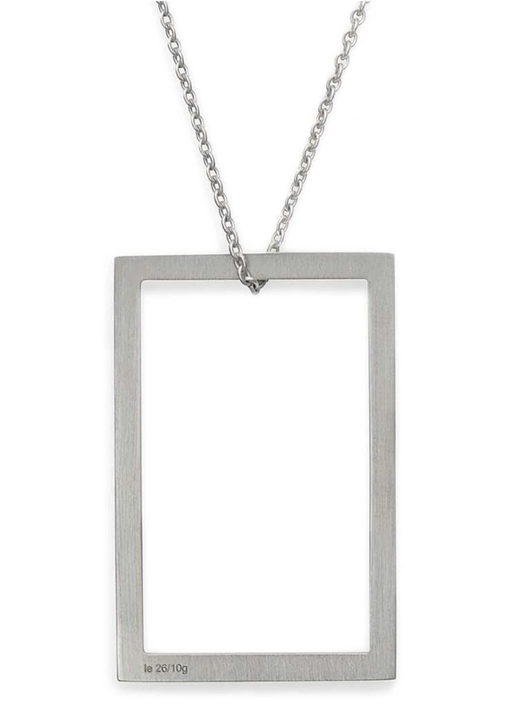 商品Le Gramme|Necklace rectangle le 2,6g silver 925 slick polished,价格¥1601,第4张图片详细描述