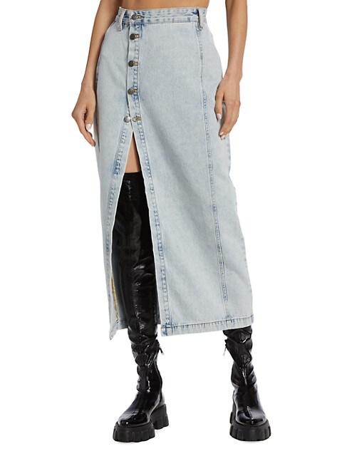 Jordan Denim Midi Skirt商品第3张图片规格展示