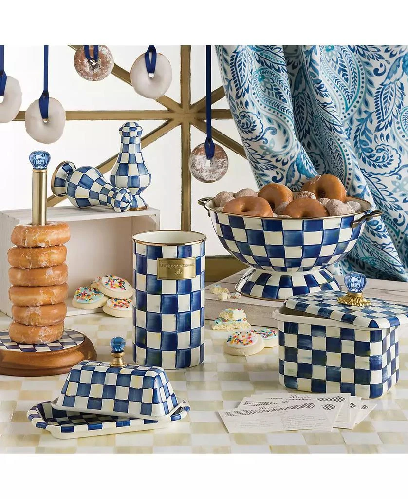 商品MacKenzie-Childs|Royal Check Recipe Box,价格¥972,第4张图片详细描述