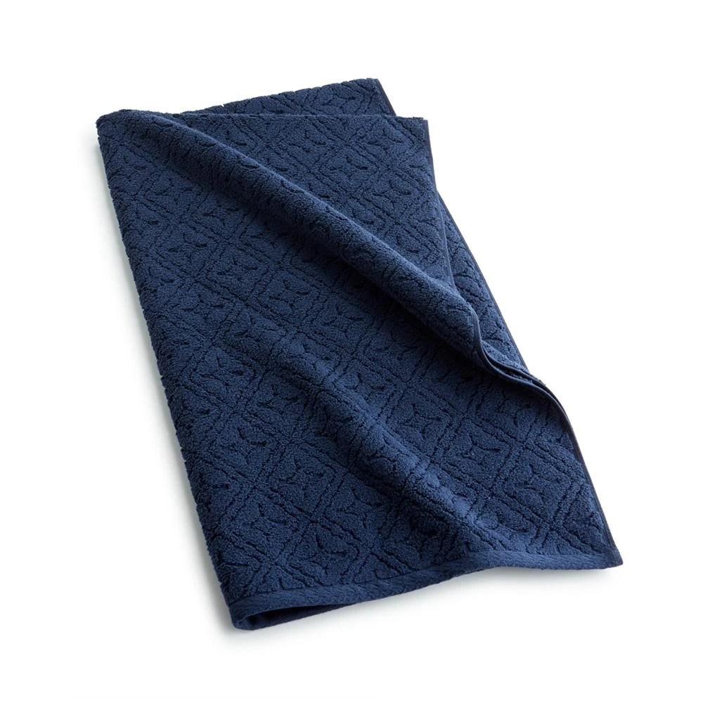 商品Hotel Collection|Micro Cotton Sculpted Tonal Tile Bath Towel, 30" x 56", Created for Macy's,价格¥268,第1张图片