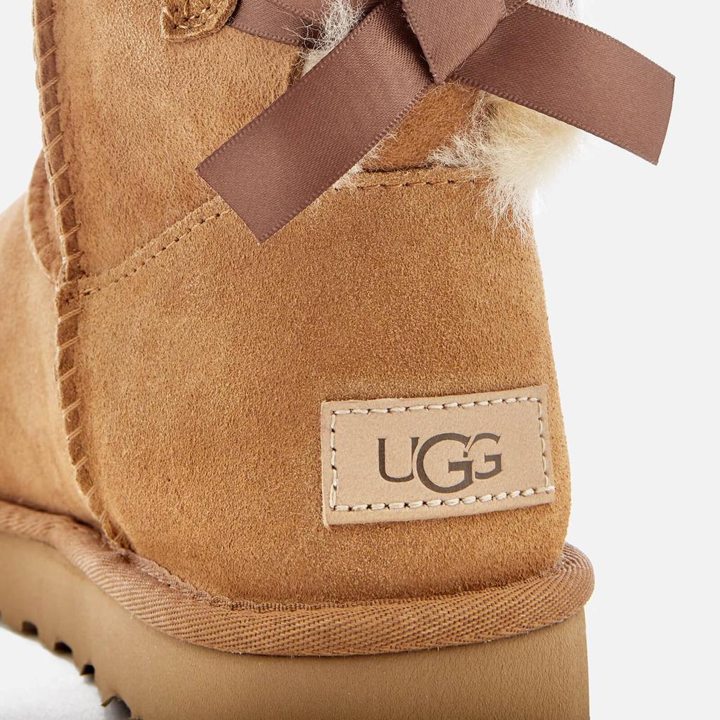 UGG Women's Mini Bailey Bow II Sheepskin Boots - Chestnut商品第6张图片规格展示