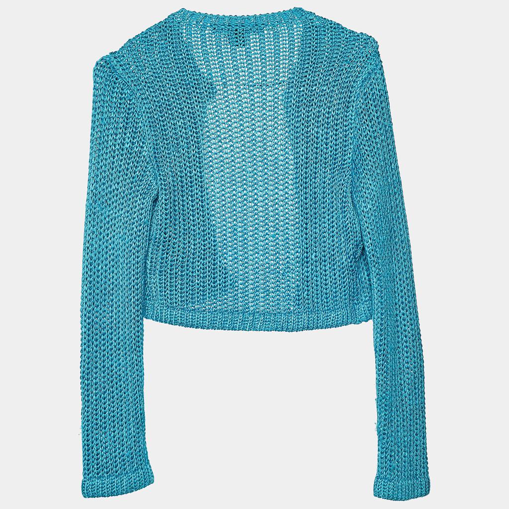 Ralph Lauren Collection Blue Knit Cardigan M商品第2张图片规格展示