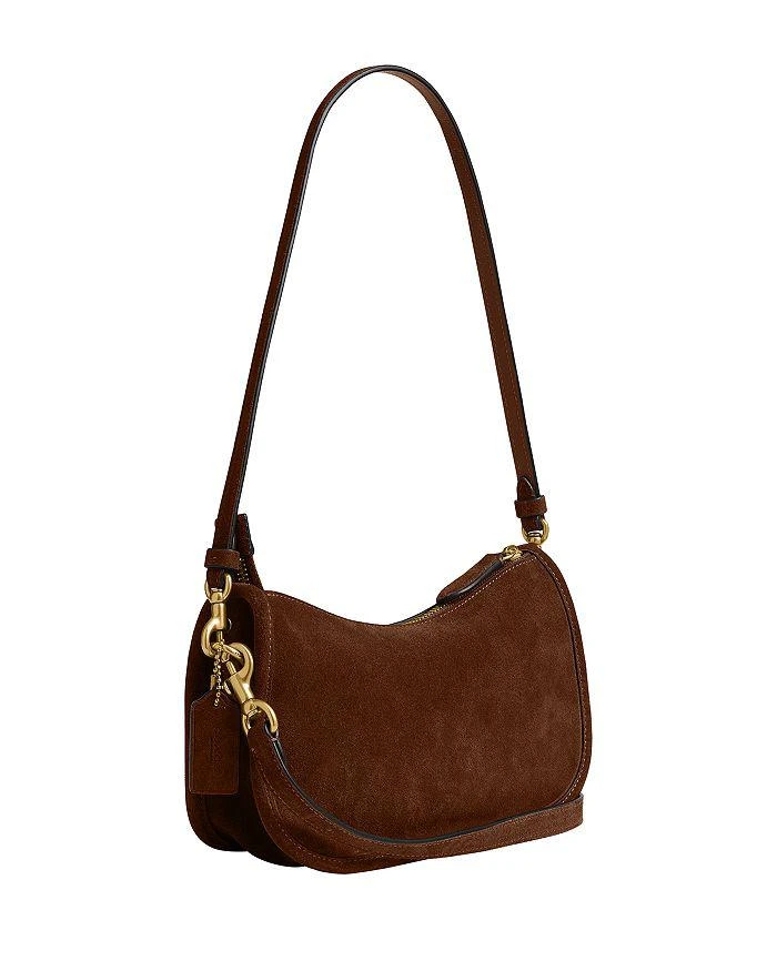 商品Coach|Suede Waverly Bag,价格¥1648,第5张图片详细��描述