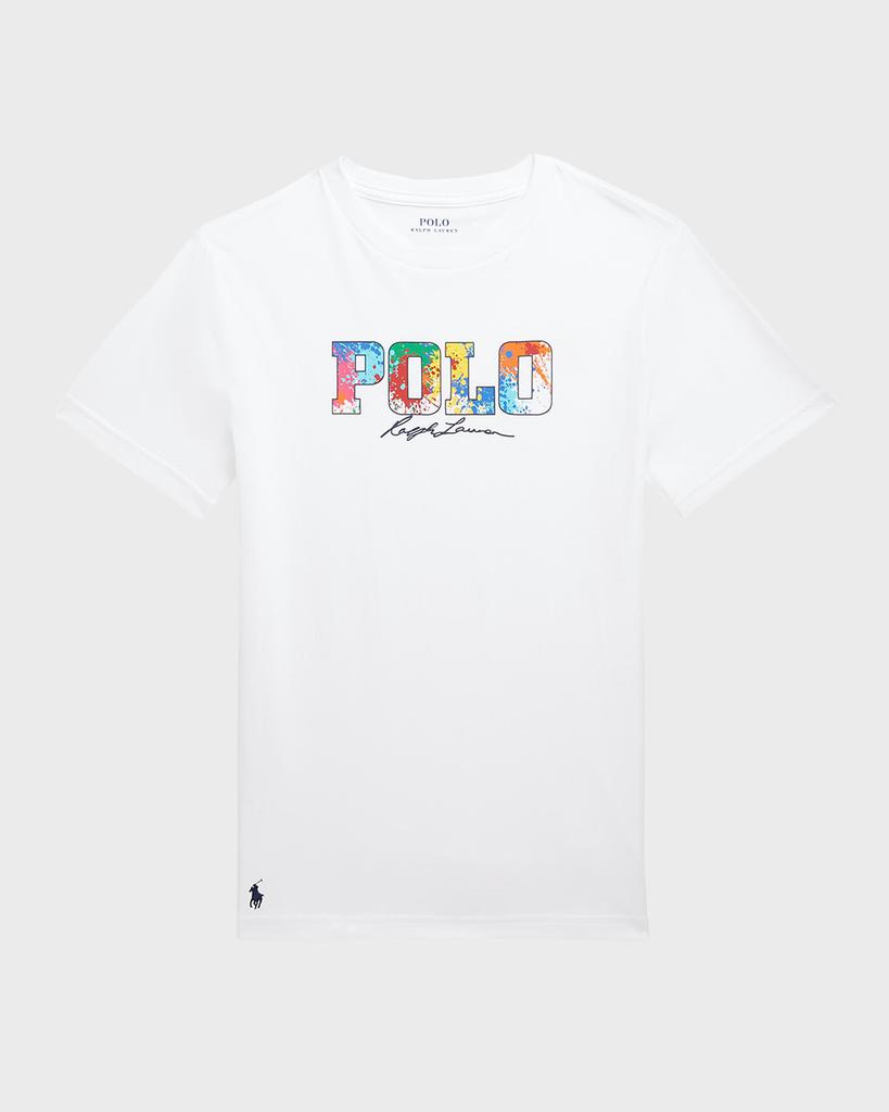 Boy's Paint-Splatter Logo-Print T-Shirt, Size 2-4商品第1张图片规格展示
