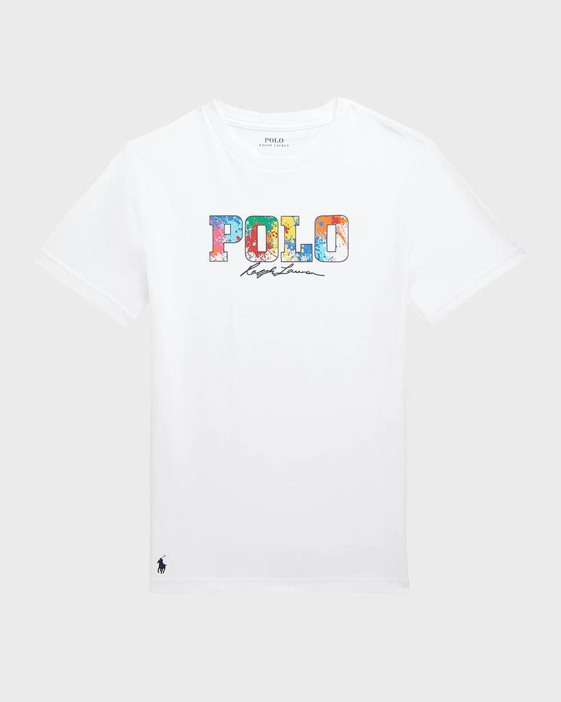 商品Ralph Lauren|Boy's Paint-Splatter Logo-Print T-Shirt, Size 2-4,价格¥170,第1张图片