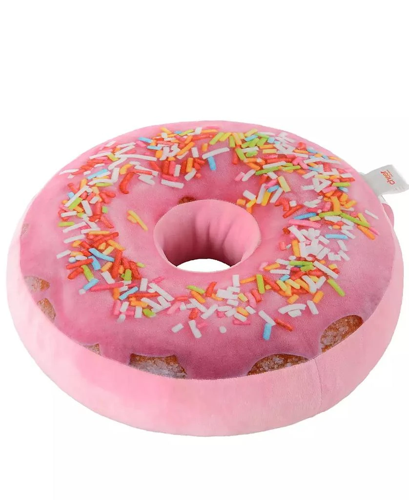 商品Cheer Collection|Reversible Photoreal Donut Decorative Pillow, 16" Round,价格¥163,第4张图片详细描述