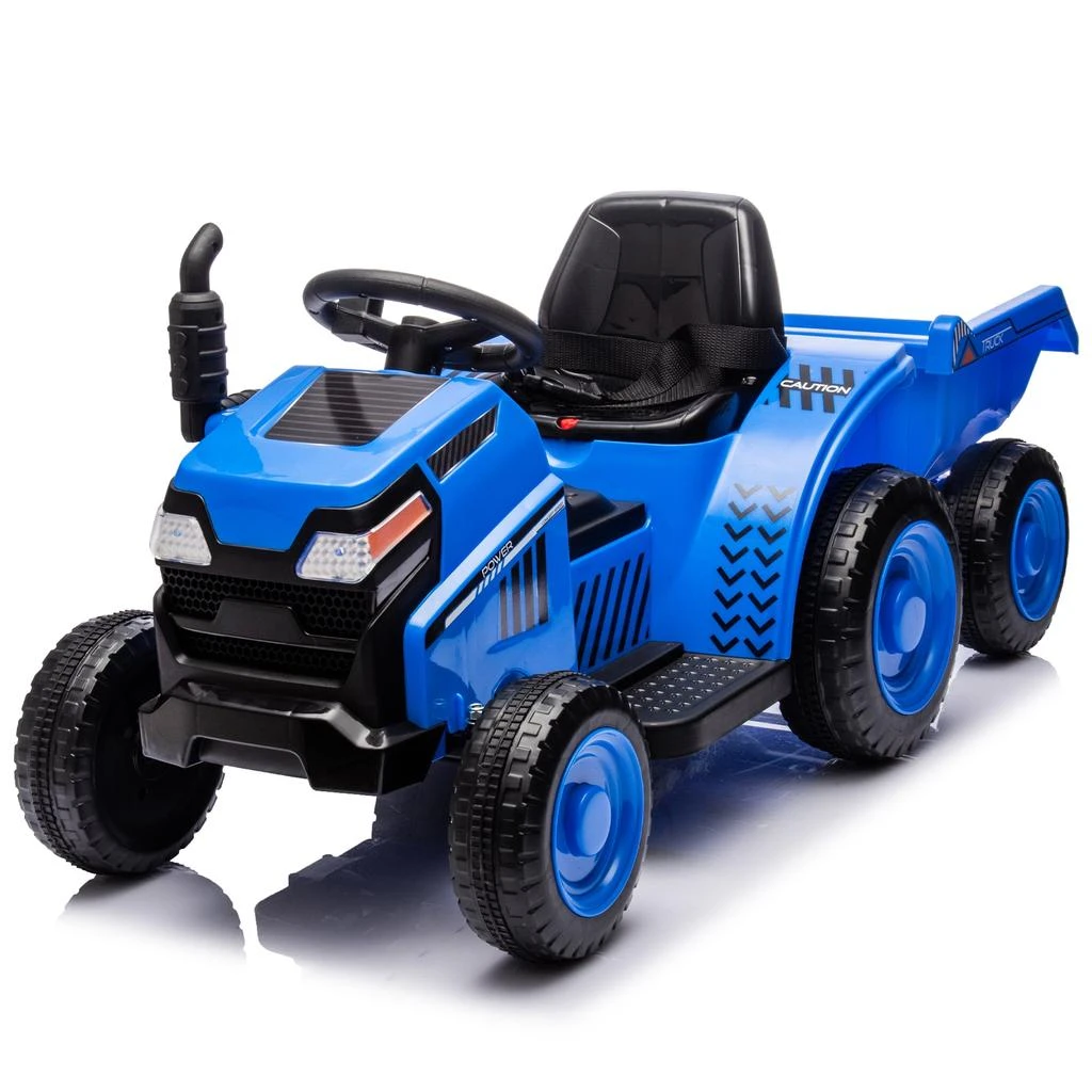 商品Streamdale Furniture|Streamdale 12V Kids Ride On Electric Tractor Black Knight,价格¥1310,第4张图片详细描述