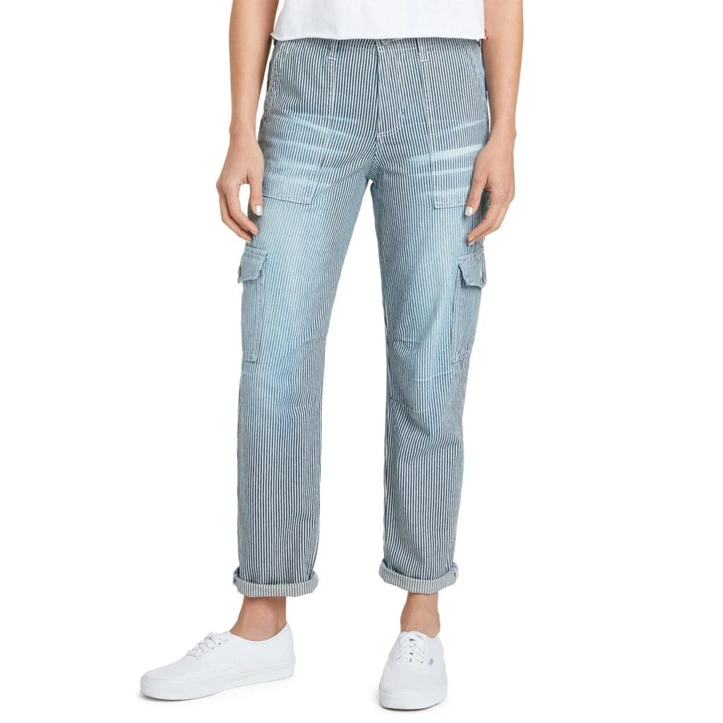 商品DICKIES|Dickies Womens Cuffed Striped Cargo Pants,价格¥170,第1张图片