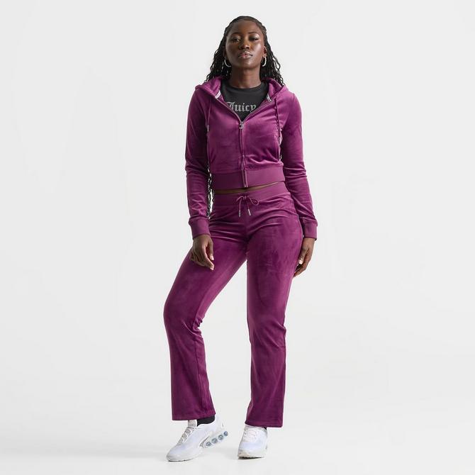 ☆韓国の人気☆【GROVE】☆VELOUR BA.G☆ Shop Women's Juicy Couture OG Big Bling Velour Zip-Up Hoodie