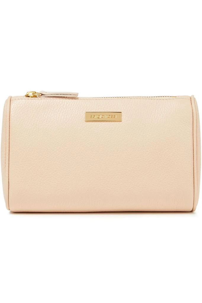 商品Sergio Rossi|Pebbled-leather cosmetics case,价格¥664,第1张图片