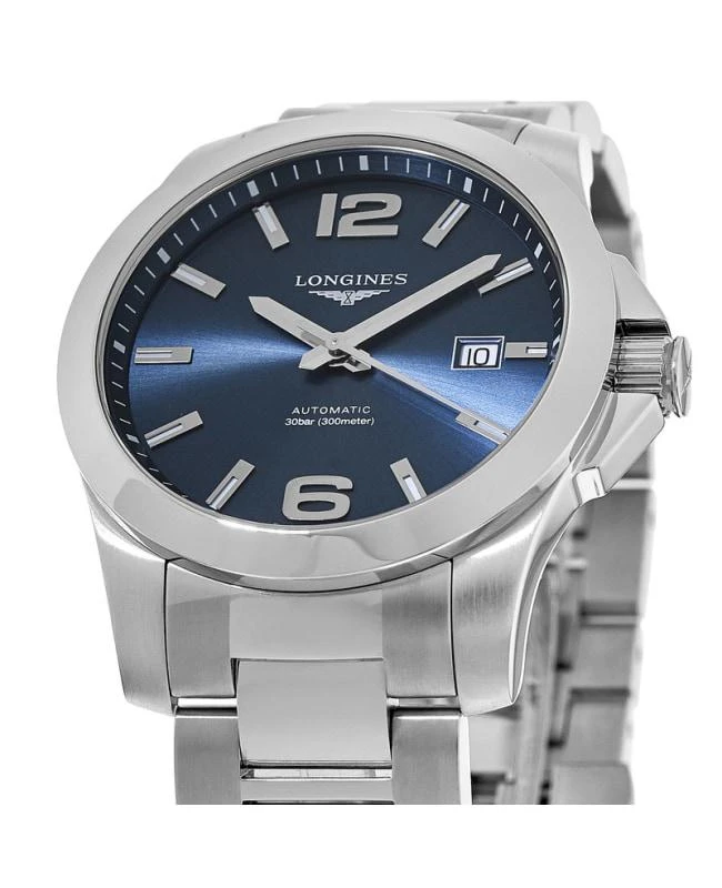 商品Longines|Longines Conquest Automatic 41mm Blue Dial Men's Watch L3.777.4.99.6,价格¥7912,第2张图片详细描述