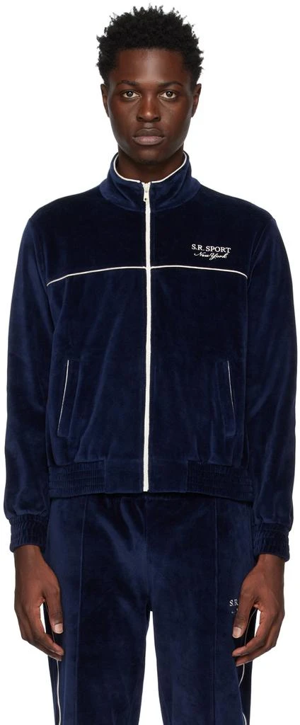 商品Sporty & Rich|Navy Eden Jacket,价格¥920,第1张图片