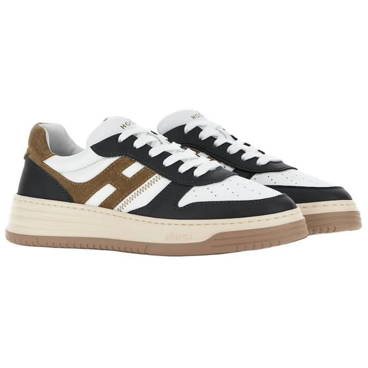 商品[国内直发] hogan|H630 皮革 圆头系带 生活休闲鞋 男款 黑色,价格¥2658,第4张图片详细描述