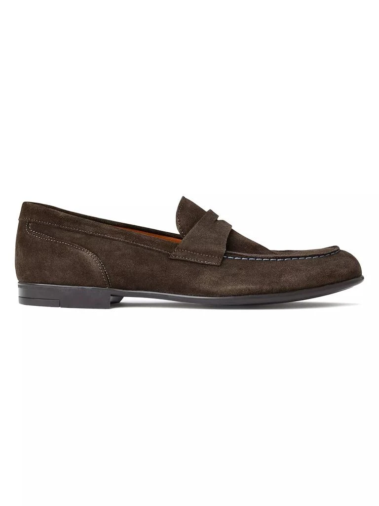 商品Bruno Magli|Silas Suede Penny Loafers,价格¥2213,第1张图片