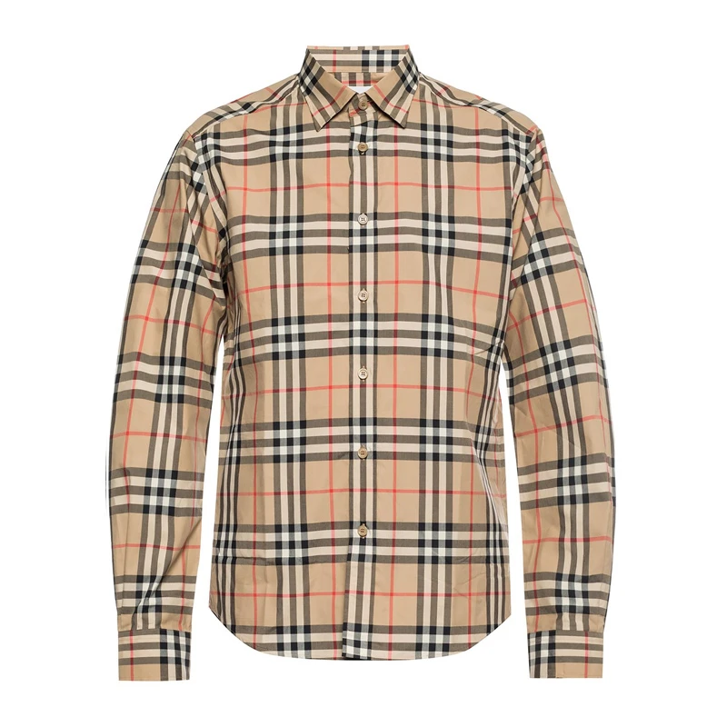 商品Burberry|BURBERRY博柏利格纹棉质府绸男士衬衫 8020863,价格¥3094,第1张图片