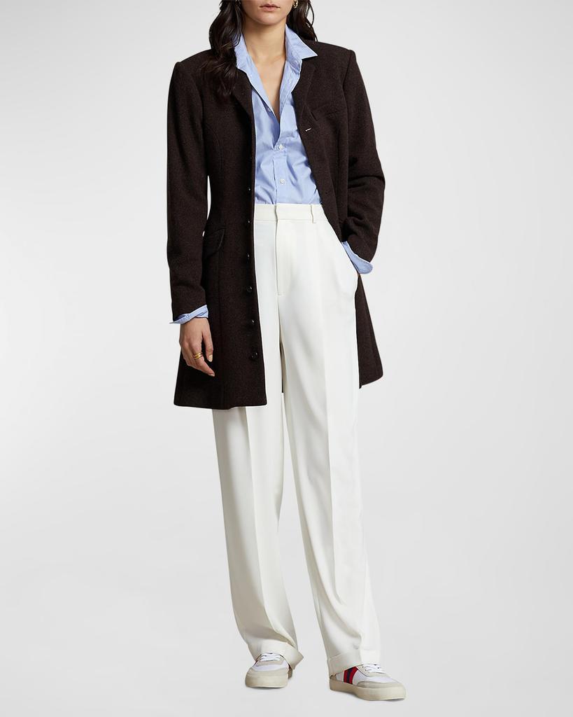 商品Ralph Lauren|Button-Front Fit-&-Flare Tweed Coat,价格¥3124,第4张图片详细描述