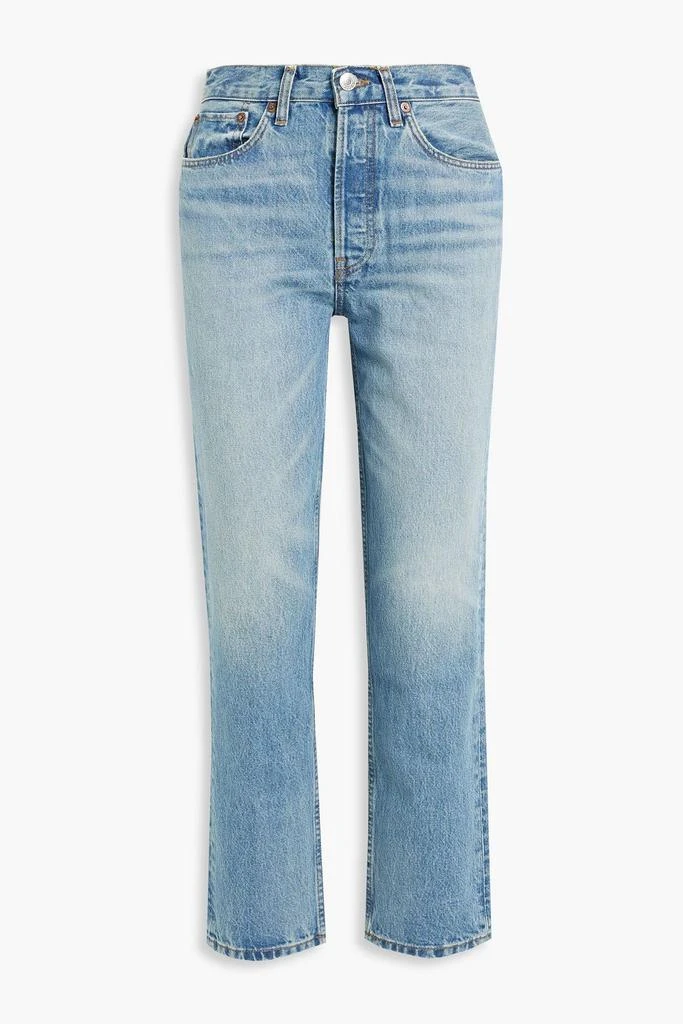 商品Re/Done|70s high-rise straight-leg jeans,价格¥871,第1张图片