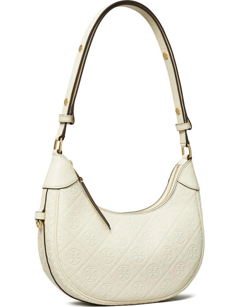 商品Tory Burch|T-Monogram Embossed Crescent Shoulder Bag,价格¥2687,第5张图片详细描述