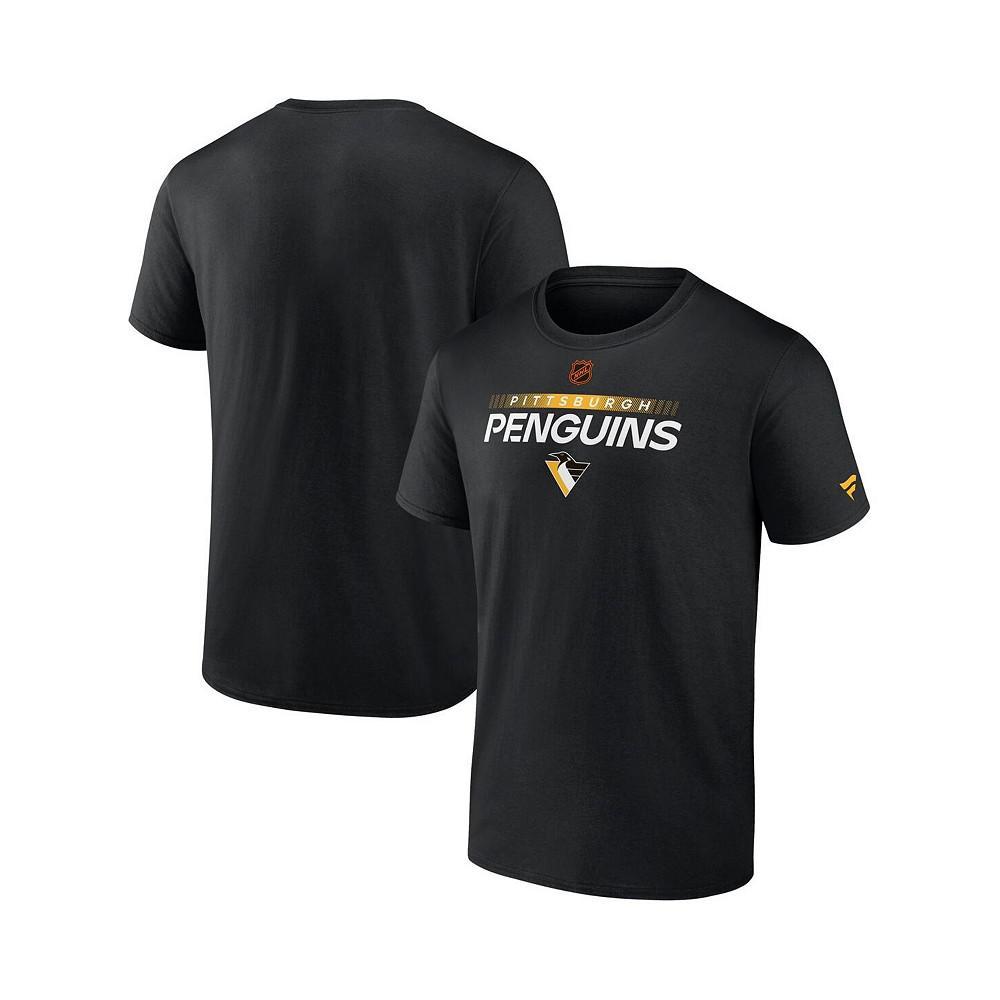 商品Fanatics|Men's Branded Black Pittsburgh Penguins Special Edition 2.0 Authentic Pro T-shirt,价格¥216,第1张图片