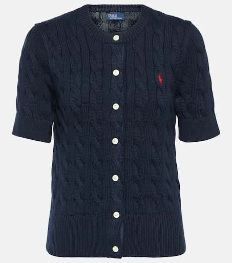 商品Ralph Lauren|绞花针织棉质开衫,价格¥1669,第1张图片