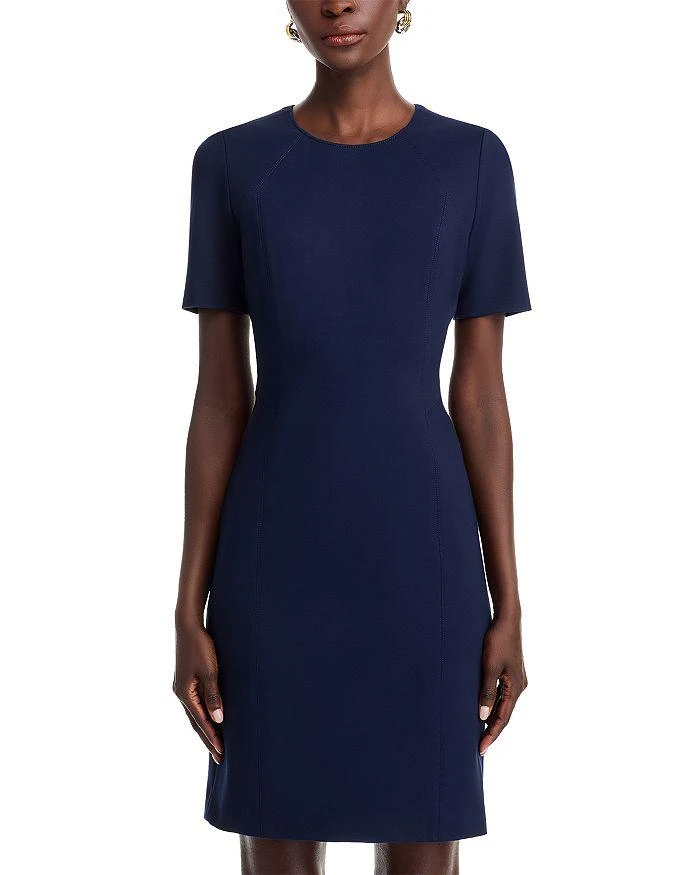 商品Tahari|Judianne Short Sleeve Fitted Sheath Dress - Exclusive,价格¥753,第1张图片