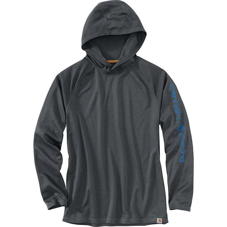 商品Carhartt|Carhartt Men's Force Fishing Sleeve Logo LS Hoodie,价格¥232,第1张图片