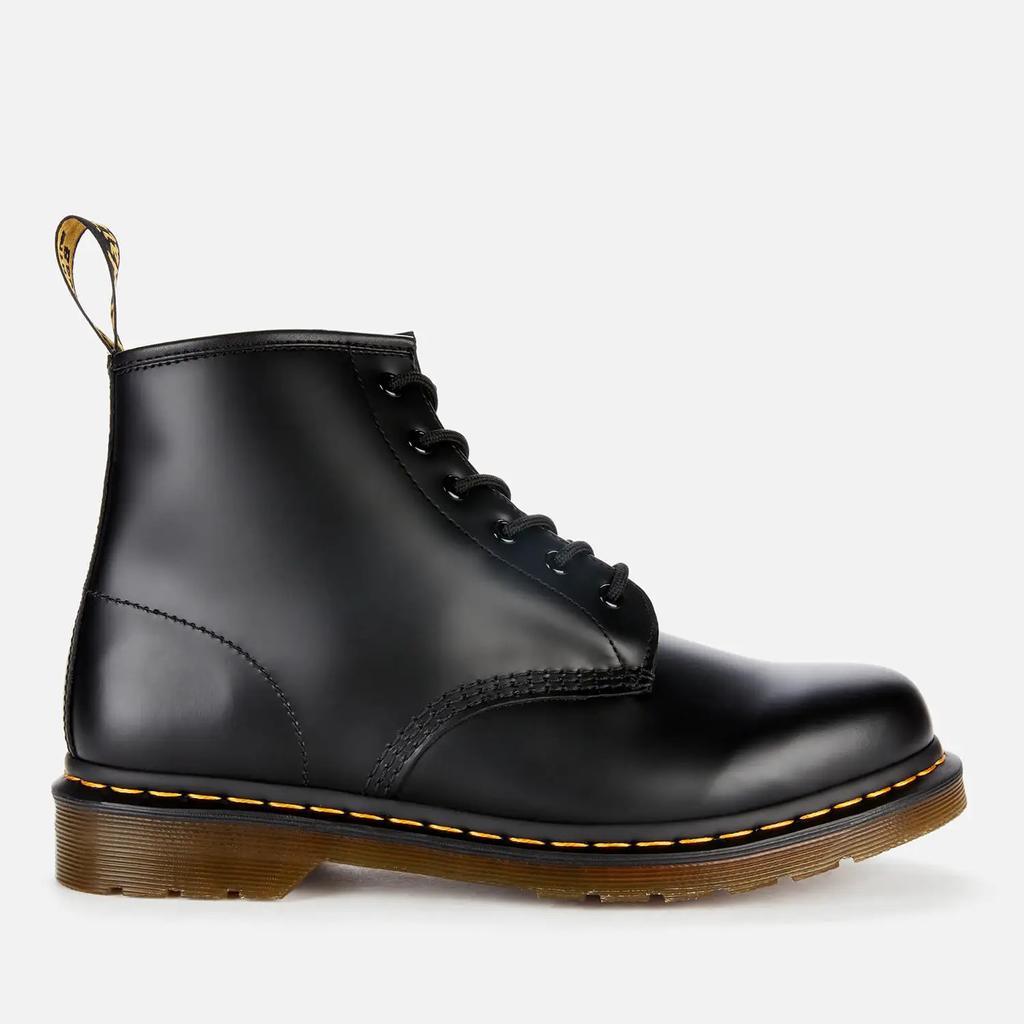 商品Dr. Martens|Dr. Martens 101 Smooth Leather 6-Eye Boots - Black,价格¥669,第1张图片