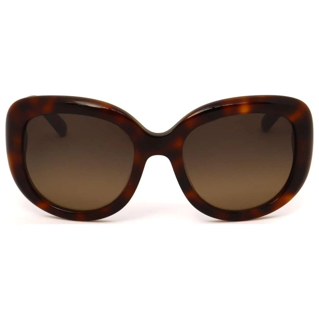 商品Salvatore Ferragamo|Ferragamo Women's Brown Oval Sunglasses,价格¥534,第3张图片详细描述