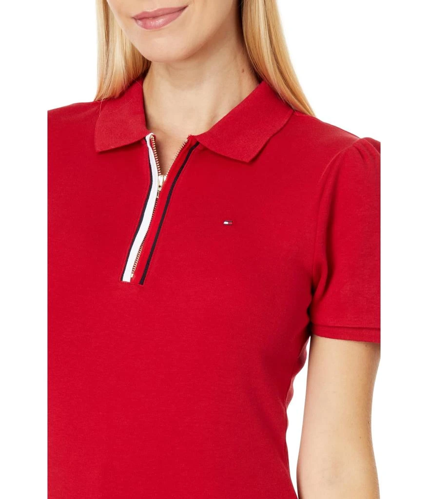 商品Tommy Hilfiger|Global Short Sleeve Zip Polo,价格¥225,第3张图片详细描述