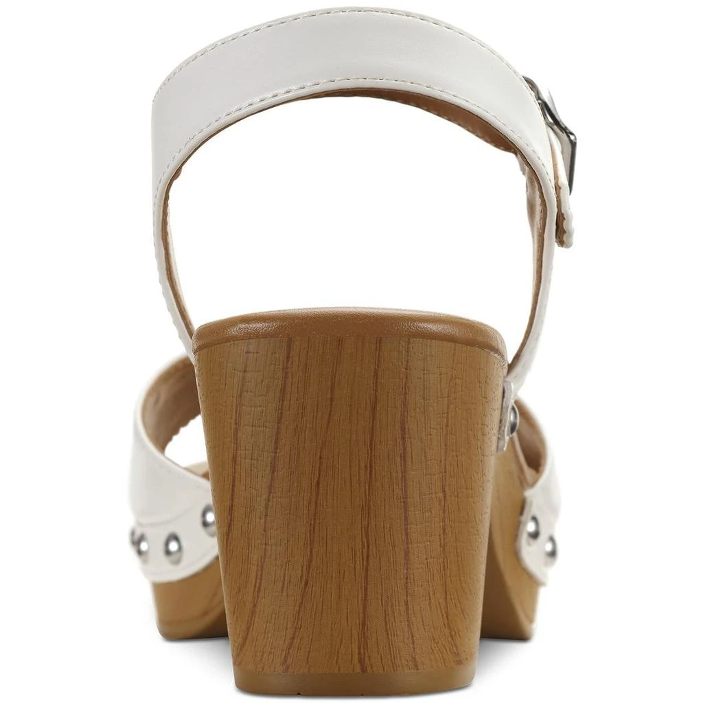 Style & Co. Womens Anddreas Faux Leather Clog Heel Sandals 商品