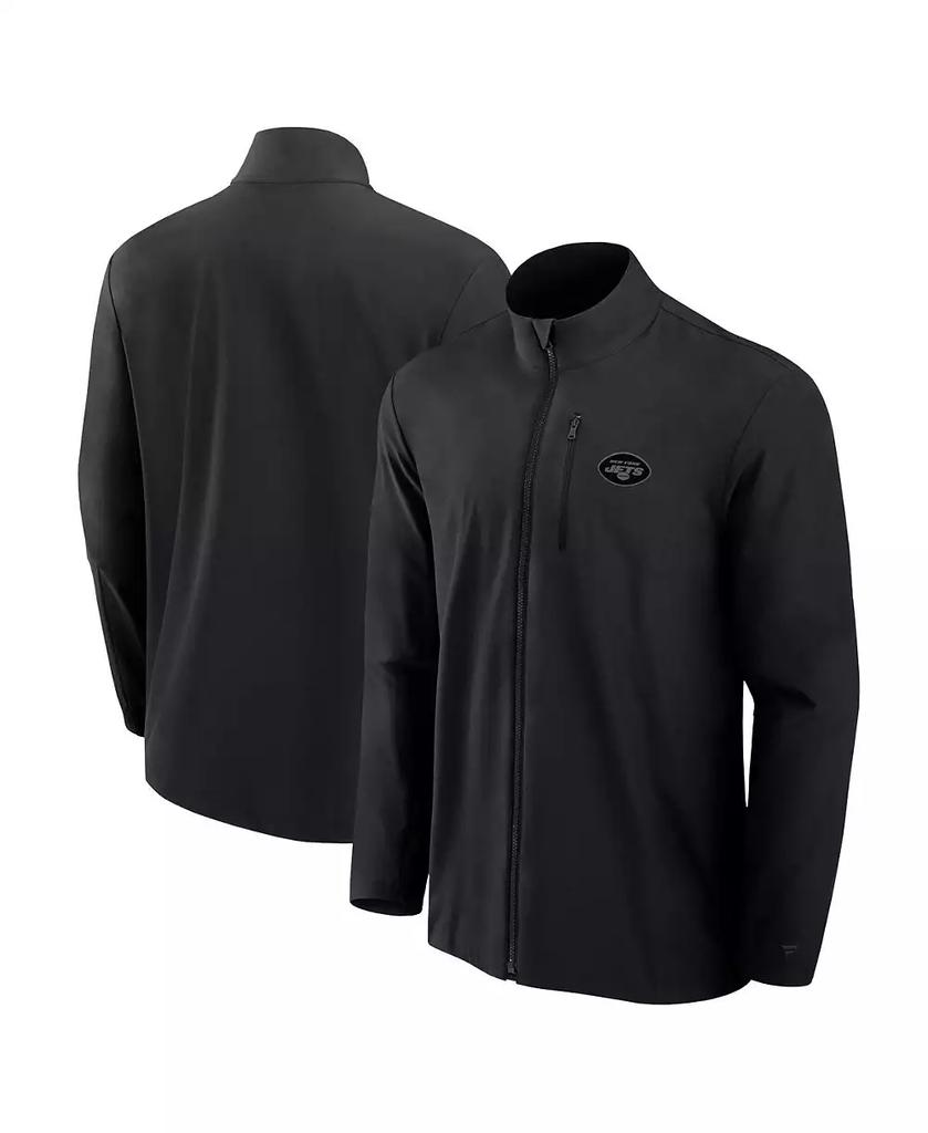 Schwarze Herren-Jacke mit Viertelreißverschluss und Kansas City Chiefs-Logo (Front Office) image 2