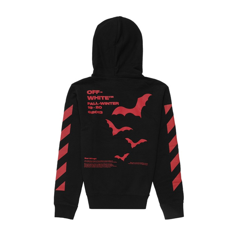 OFF WHITE 男士黑色棉卫衣 OMBB034E19D25007-1020商品第3张图片规格展示