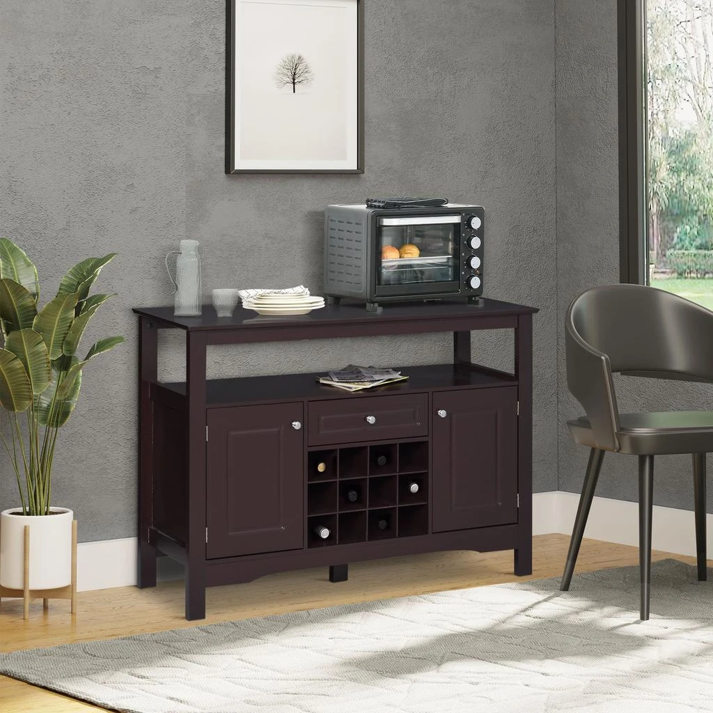 商品Simplie Fun|Simplie Fun Modern Coffee and Wine Bar Cabinet,价格¥3063,第2张图片详细描述