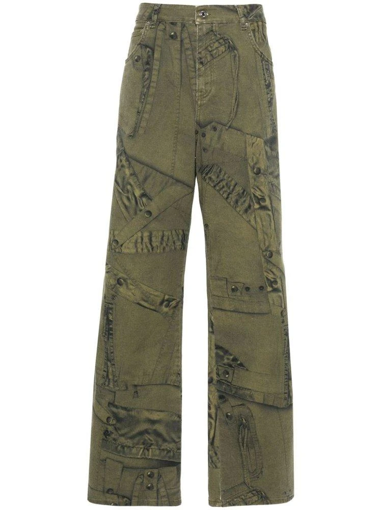 商品BLUMARINE|Blumarine All-Over Graphic Printed Puddle Trousers,价格¥1037,第1张图片