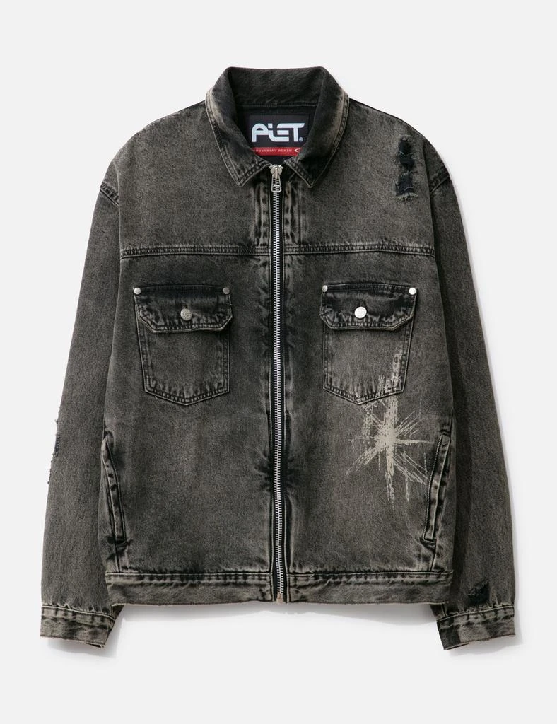 商品PIET|PIET x Oakley Distressed Denim Jacket,价格¥1705,第1张图片