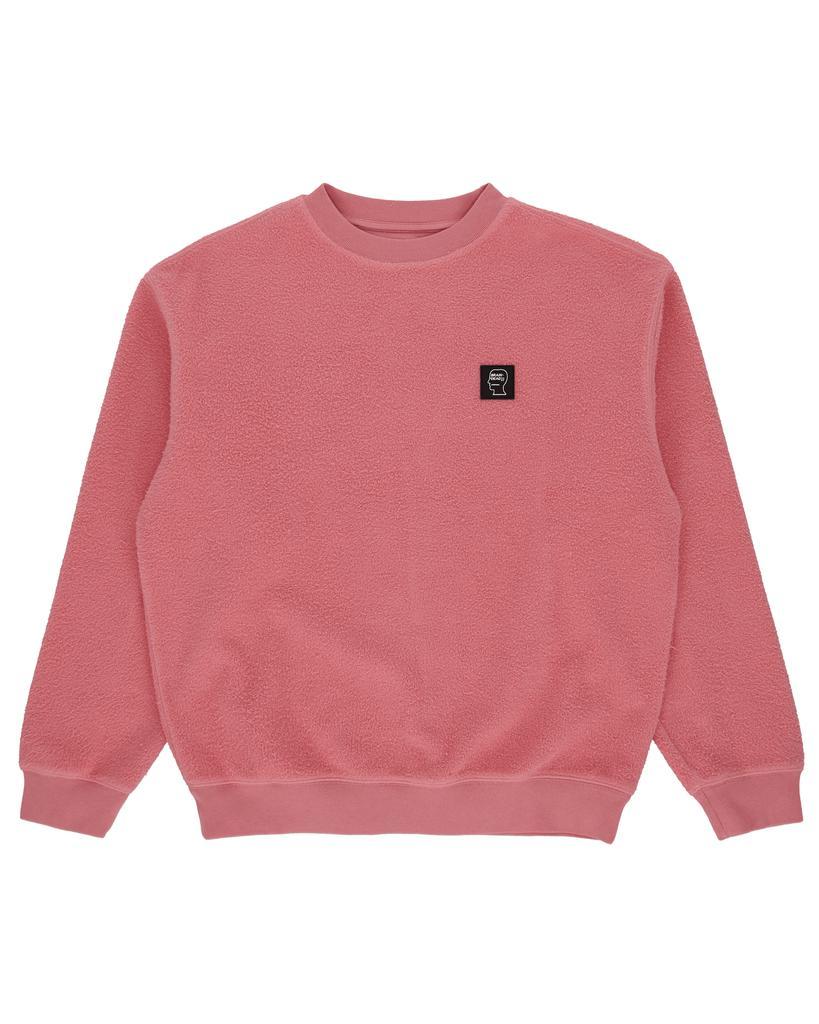 商品Brain Dead|Reverse Fleece Crewneck Sweatshirt Pink,价格¥712,第1张图片