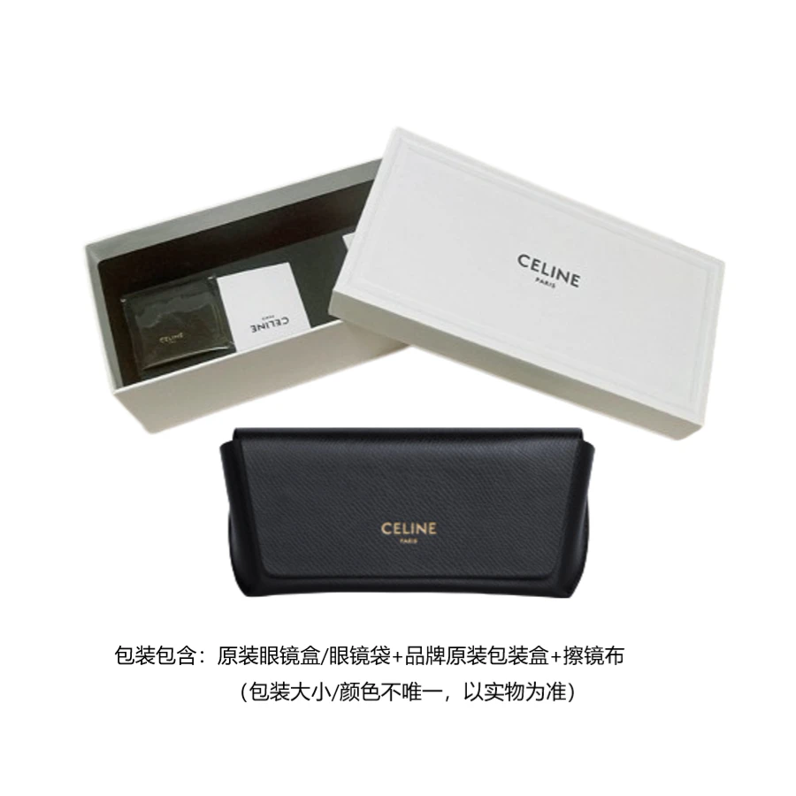 商品[国内直发] Celine|赛琳 TRIOMPHE凯旋门系列大方框款CL40253F  象 牙色 方形 太阳眼镜 女款,价格¥2910,第2张图片详细描述