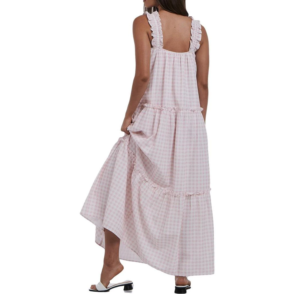 商品Charlie Holiday|Charlie Holiday Womens Lottie Checkered Sleeveless Maxi Dress,价格¥193,第2张图片详细描述