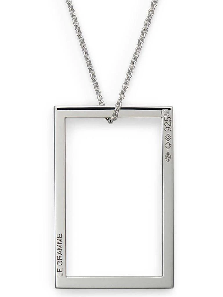 商品Le Gramme|Necklace rectangle le 2,6g silver 925 slick polished,价格¥1601,第1张图片