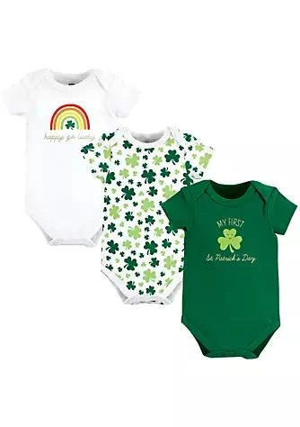商品Hudson|Baby Hudson Baby Infant Girl Cotton Bodysuits St Patricks Rainbow,价格¥119,第1张图片